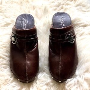 Michael Kors Leather Clogs